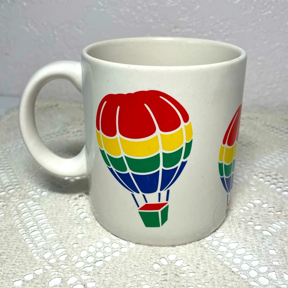 FTD Rainbow Hot Air Balloon Ceramic Coffee Tea Mug